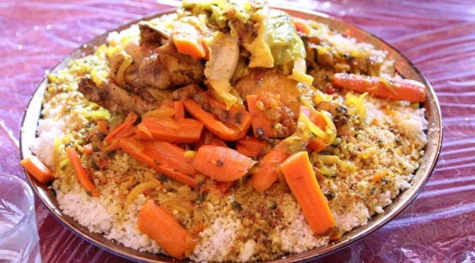 MIDDLE EASTERN COOKING 003: Chicken & Vegetable Cous Cous @Joujouka Village, Morocco, June 2014
