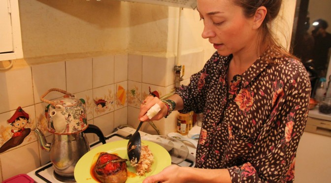 旅で覚える中東クッキング 83回 トゥーチェのトルコ家庭料理レッスン「カルヌヤルク」