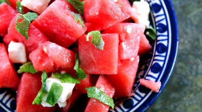 Watermelon, Beyaz Peynir, Spearmint Salad