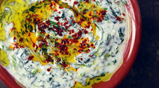 Yoğurtlu Ispanak Salatası