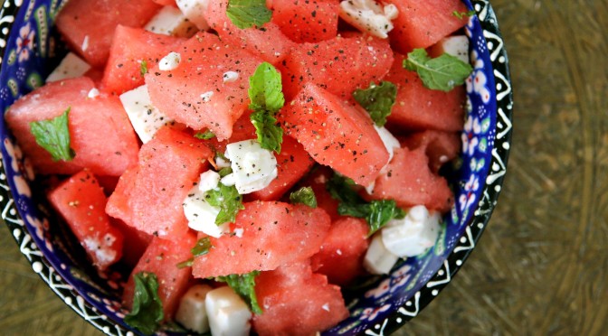 How to Make Watermelon, Spearmint & WhiteCheese Salad