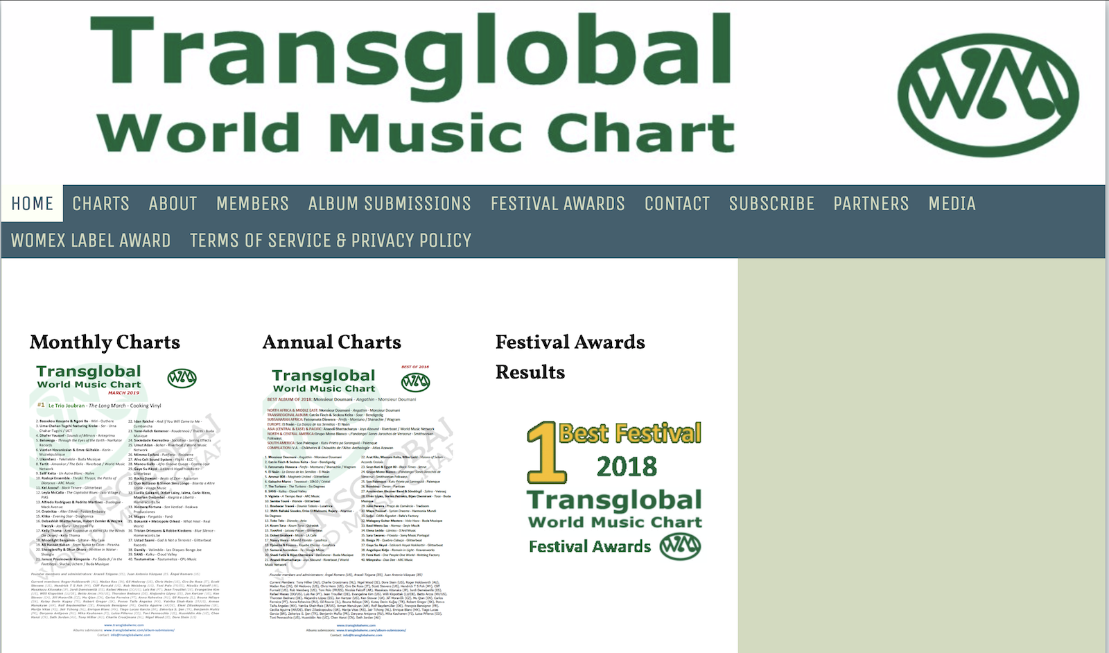 Salam is Panelist of Transglobal World Music Chart!