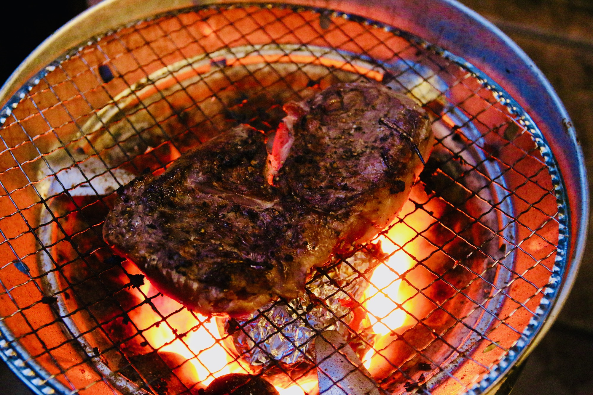20200506七輪祭り3:Steak&Prawns